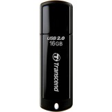 Transcend JetFlash 350 16GB USB 2.0 Stick Μαύρο