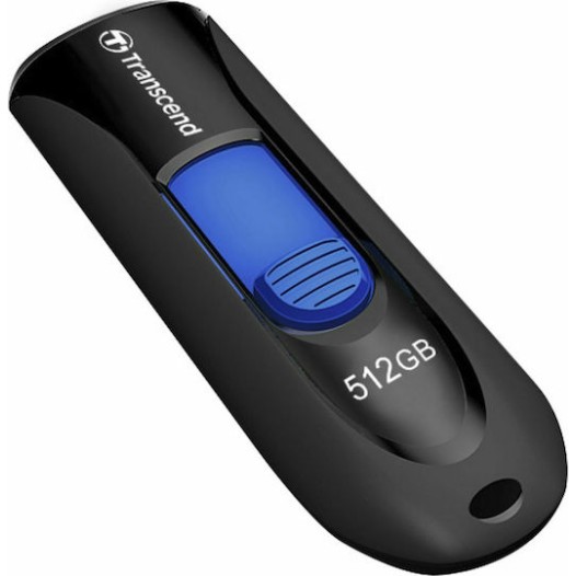 Transcend JetFlash 790 512GB USB 3.1 Stick Μαύρο