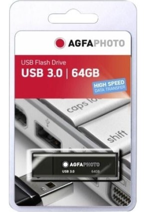 AgfaPhoto 64GB USB 3.0 Stick Μαύρο