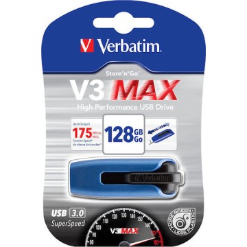 Verbatim Store 'n' Go V3 Max 128GB USB 3.0 Stick Μπλε