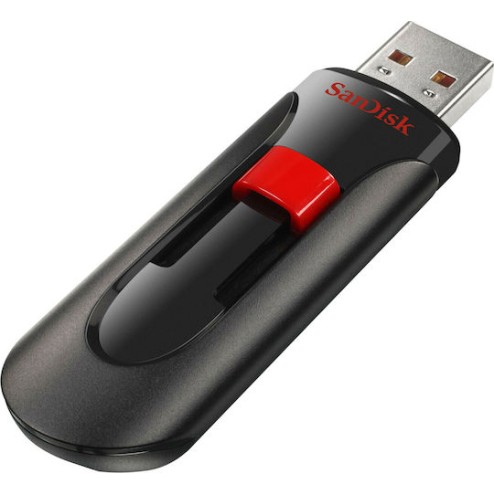 Sandisk Cruzer Glide 32GB USB 2.0 Stick Μαύρο