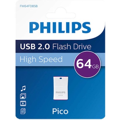 Philips Pico 64GB USB 2.0 Purple