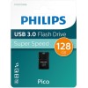 Philips Pico 128GB USB 3.0 Stick Μαύρο