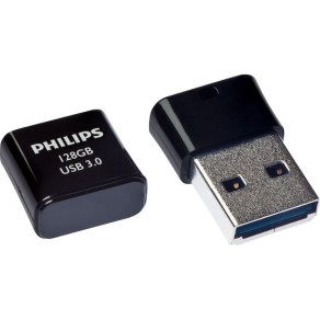 Philips Pico 128GB USB 3.0 Stick Μαύρο