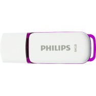 Philips Snow Edition 64GB USB 2.0 Stick Μωβ