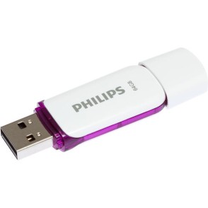 Philips Snow Edition 64GB USB 2.0 Stick Μωβ