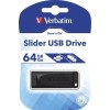 Verbatim Store 'n' Go Slider 64GB USB 2.0 Stick Μαύρο
