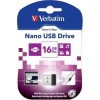 Verbatim Store 'n' Stay Nano 16GB USB 2.0 Stick Μαύρο