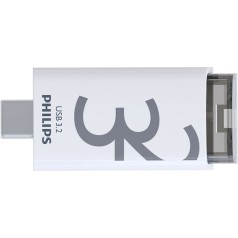 Philips Click Series Gen 1 32GB USB 3.2 Stick με σύνδεση USB-C Γκρι