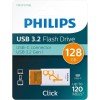 Philips Click Series Gen 1 128GB USB 3.2 Stick με σύνδεση USB-C Λευκό