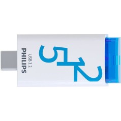 Philips Click Series 512GB USB 3.2 Stick με σύνδεση USB-C Λευκό