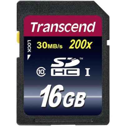 Transcend Premium 200x SDHC 16GB Class 10 UHS-I 20MB/s