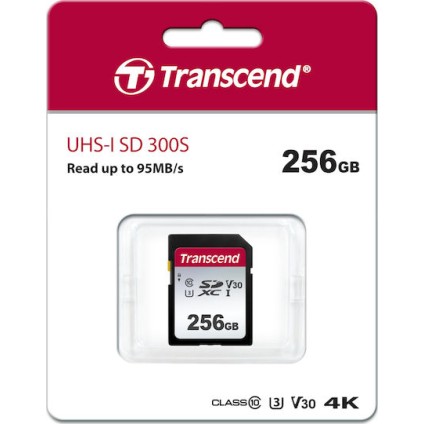 Transcend 300s SDXC 256GB U3 V30 UHS-I 95MB/s