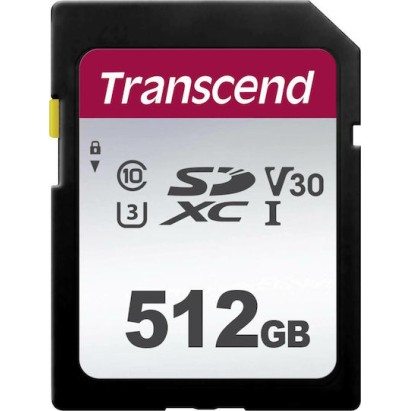 Transcend 300s SDXC 512GB U3 V30 UHS-I 95MB/s