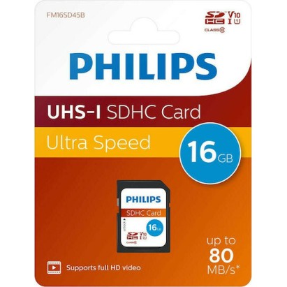 Philips FM16SD45B SDHC 16GB U1 UHS-I