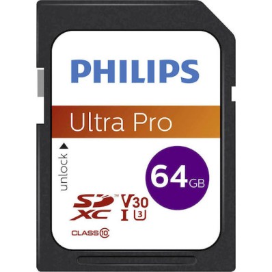 Philips Ultra Pro SDXC 64GB U3 V30 A1 UHS-I