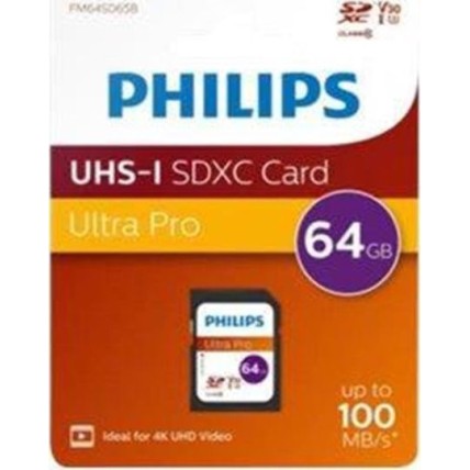 Philips Ultra Pro SDXC 64GB U3 V30 A1 UHS-I