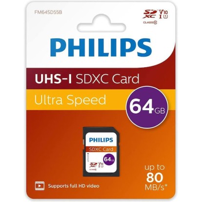 Philips Ultra Pro SDXC 64GB U3 V30 A1 UHS-I