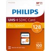 Philips FM12SD65B SDXC 128GB U3 V30 A1 UHS-I με αντάπτορα