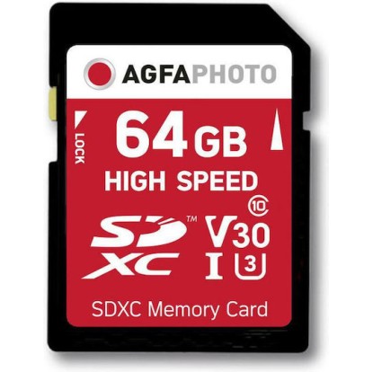 AgfaPhoto SDXC 64GB U1 V30 UHS-I
