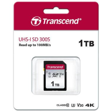 Transcend 300S SDXC 1TB U3 V30 UHS-I 100MB/s