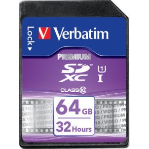Verbatim Premium SDXC 64GB U1 UHS-I 10MB/s