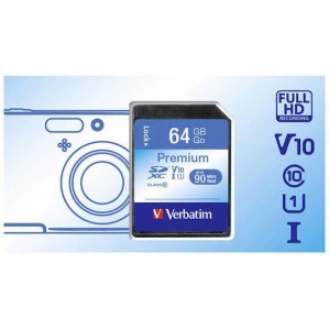 Verbatim Premium SDXC 64GB U1 UHS-I 10MB/s