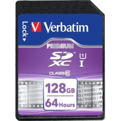 Verbatim Premium SDXC 128GB U1 UHS-I 10MB/s