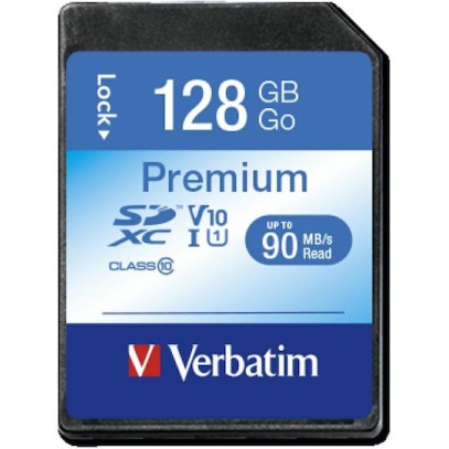 Verbatim Premium SDXC 128GB U1 UHS-I 10MB/s