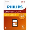 Philips SDXC 128GB U1 V10 Default Speed 80MB/s