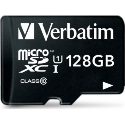 Verbatim Premium microSDXC 128GB U1 UHS-I 45MB/s με αντάπτορα