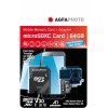 AgfaPhoto Professional microSDXC 64GB U3 V30 A1 High Speed 100MB/s με αντάπτορα