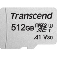 Transcend 300s microSDXC 512GB U3 V30 A1 UHS-I 95MB/s με αντάπτορα