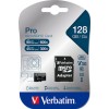 Verbatim Pro microSDXC 128GB U3 V30 UHS-I 90MB/s με αντάπτορα