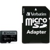 Verbatim Pro microSDXC 128GB U3 V30 UHS-I 90MB/s με αντάπτορα