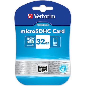 Verbatim Premium microSDHC 32GB U1 High Speed 10MB/s