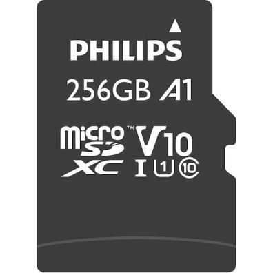 Philips microSDXC 256GB U1 V30 A1 UHS-I με αντάπτορα