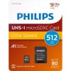 Philips microSDXC 512GB U1 UHS-I με αντάπτορα