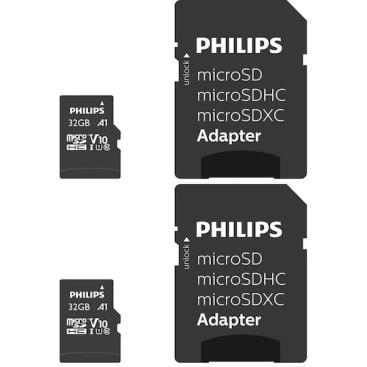 Philips microSDHC 32GB U1 UHS-I 10MB/s με αντάπτορα
