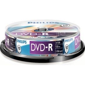 Philips DM4S6B10F Εγγράψιμα DVD-R 16x 4.7GB Cake Box 10τμχ