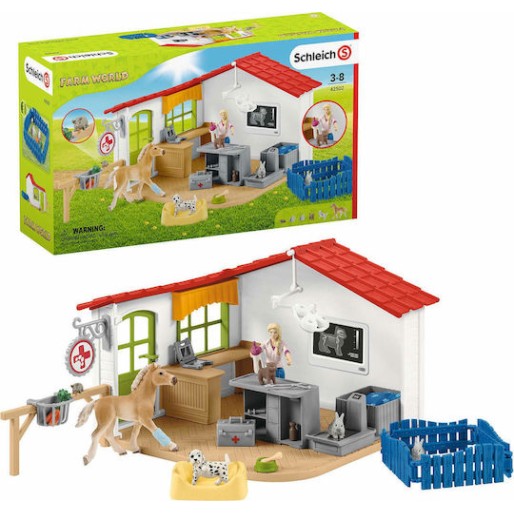 Schleich-S Veterinarian Practice With Pets για 3-8 Ετών
