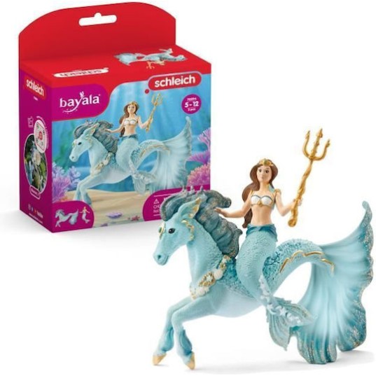 Schleich-S Mermaid Eyela On Underwater Horse για 5-12 Ετών
