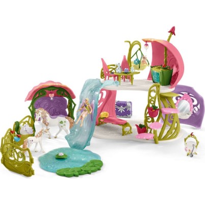 Schleich-S Glittering Flower House With Unicorns, Lake And Stable Bayala για 5-12 Ετών