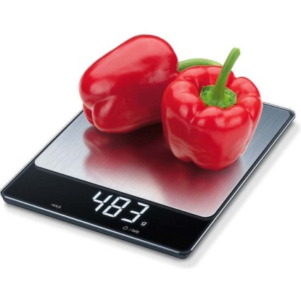 Beurer Ks 34 Xl Ψηφιακή Ζυγαριά Κουζίνας 1gr/15kg Γκρι