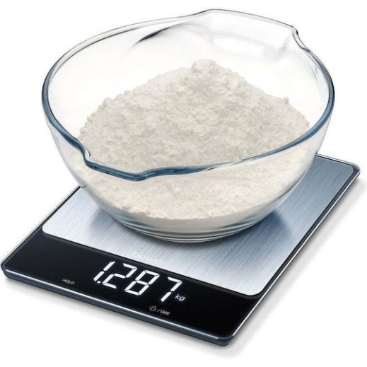 Beurer Ks 34 Xl Ψηφιακή Ζυγαριά Κουζίνας 1gr/15kg Γκρι