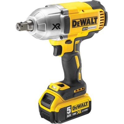Dewalt Brushless Μπουλονόκλειδο Μπαταρίας 18V 2x5Ah με Υποδοχή 1/2