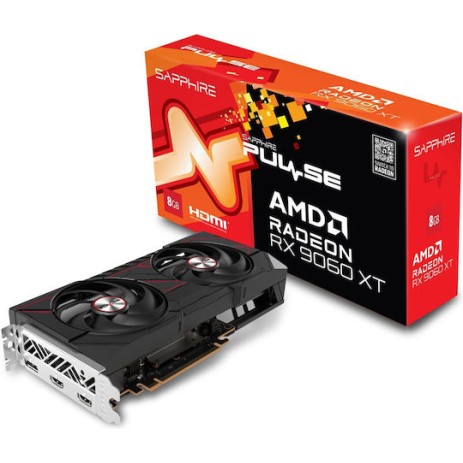 Sapphire Radeon RX 9060 XT 8GB GDDR6 Pulse Κάρτα Γραφικών