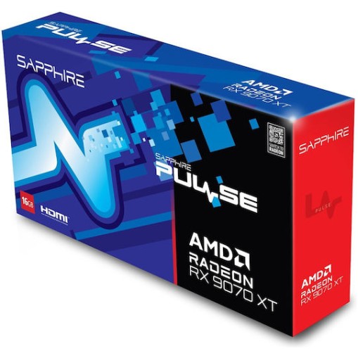 Sapphire Radeon RX 9070 XT 16GB GDDR6 Pulse Κάρτα Γραφικών