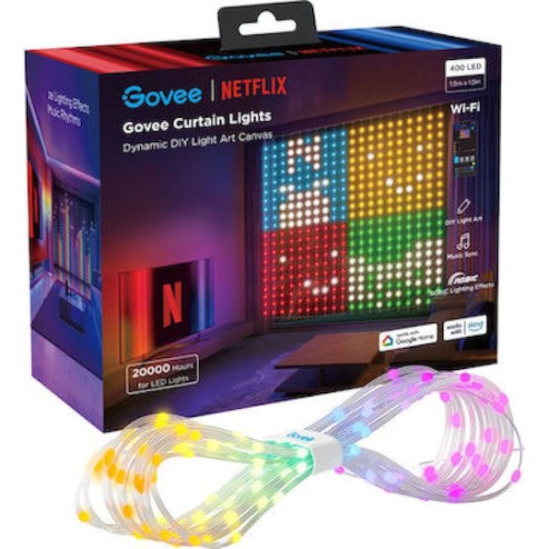 Govee Αδιάβροχη Smart Ταινία LED Wi-Fi RGBWW Φως 1.5m