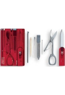 Victorinox Classic Swisscard Κάρτα Πολυεργαλείο Κόκκινη σε Θήκη